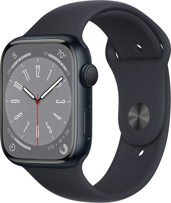 Умные часы Apple Watch Series 8 Midnight Aluminum, Midnight Sport Band 41 мм, Темная ночь детальное изображение - 1