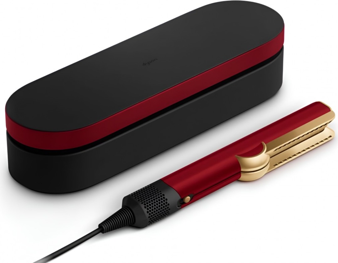 Выпрямитель для волос  Dyson Airstrait HT01, Red Velvet с кейсом, Красный детальное изображение - 2