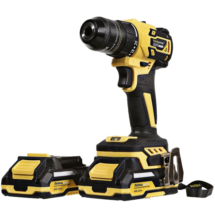 Аккумуляторная дрель-шуруповерт Hanskonner HCD2065C, 18 В, 60 Нм, 2 А·ч  №2