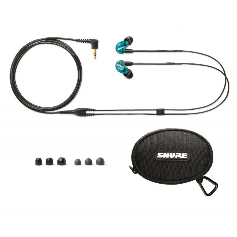 Проводные наушники Shure SE215, Голубой детальное изображение - 4