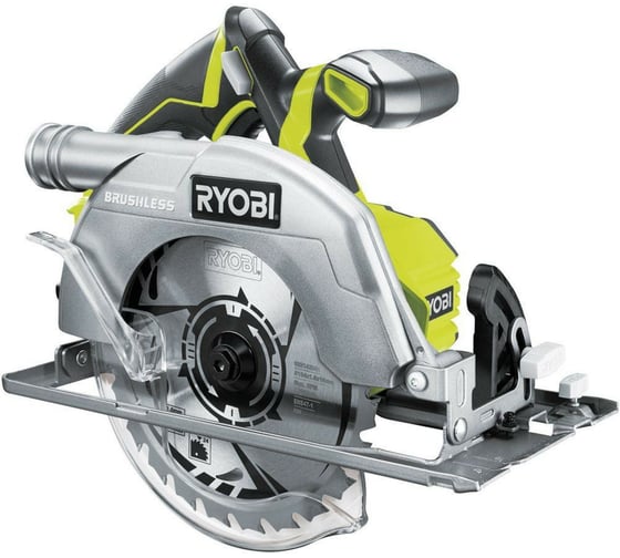 Бесщеточная циркулярная пила Ryobi ONE+ R18CS7-0 5133002890, 184 мм, 3700 об/мин детальное изображение - 1