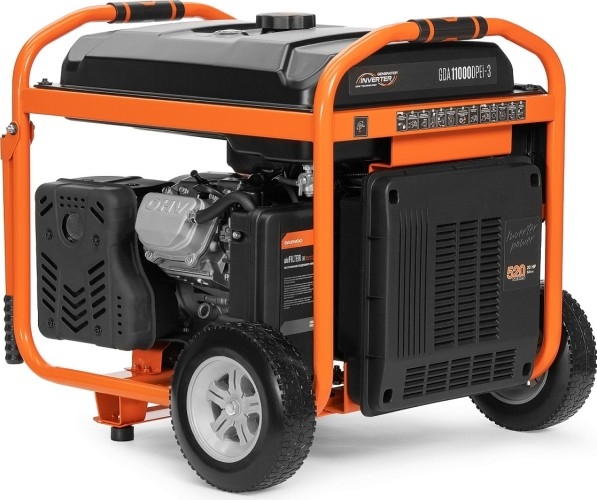 Генератор бензиновый DAEWOO GDA 11000DPEi-3 DUAL POWER, 10 кВт, Оранжевый детальное изображение - 2