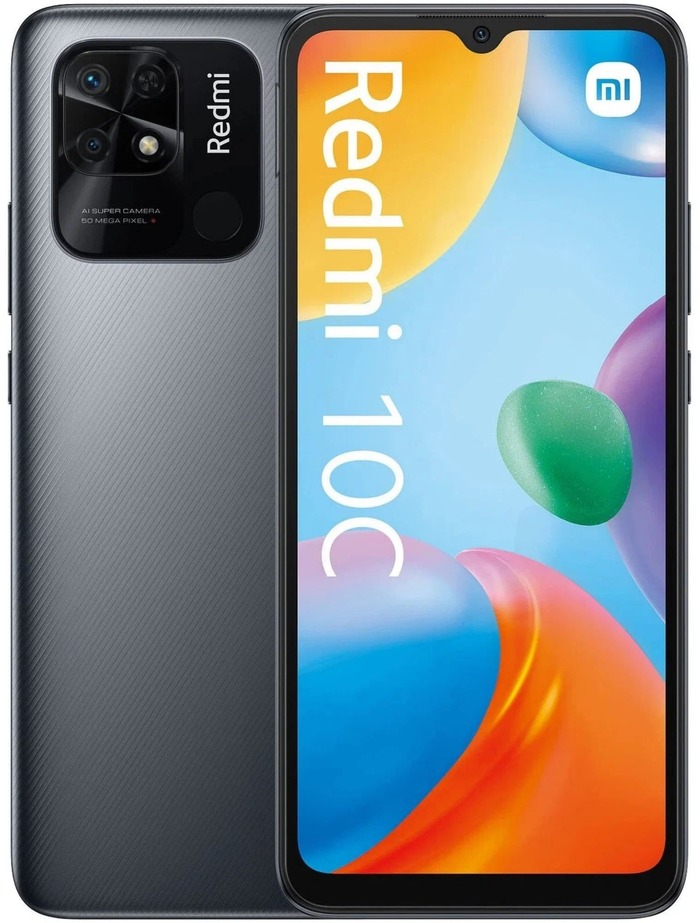 Смартфон Xiaomi Redmi 10C 64 ГБ, Серый графит, Dual nano SIM №1