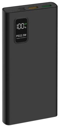 Внешний аккумулятор PERO PB05 (PB05BL), 10000 мАч, Черный детальное изображение - 2