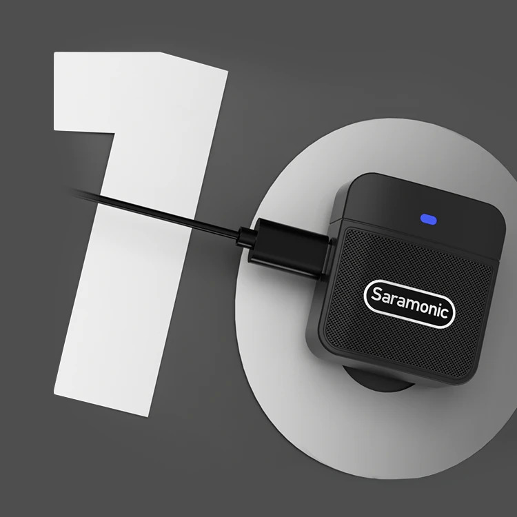 Радиосистема Saramonic Blink100 B4 (2TX+RXDI) Lightning, Черный детальное изображение - 7