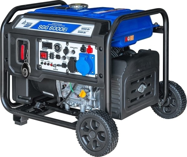Генератор бензиновый ТСС SGG 6000Ei 060059, 6 кВт, Синий детальное изображение - 1