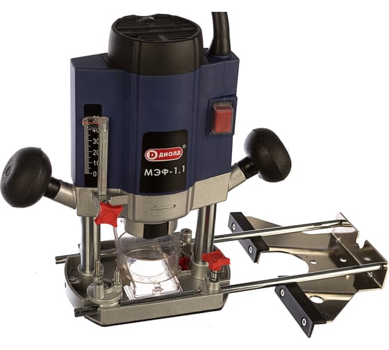 Электрическая фрезерная машина ДИОЛД МЭФ 1.1 10101010, 1100 Вт, Синий детальное изображение - 2