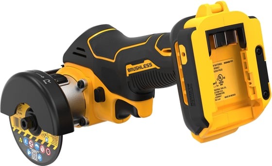 Аккумуляторная отрезная машина Dewalt DCS438E2T, с 2 АКБ 1.7 Ач и ЗУ, в кейсе TSTAK DCS438E2T-QW, 76 мм, 20000 об/мин, 550 Вт детальное изображение - 4