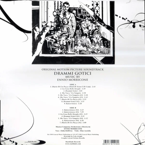 Виниловая пластинка OST Drammi Gotici – Ennio Morricone LP (White) детальное изображение - 2