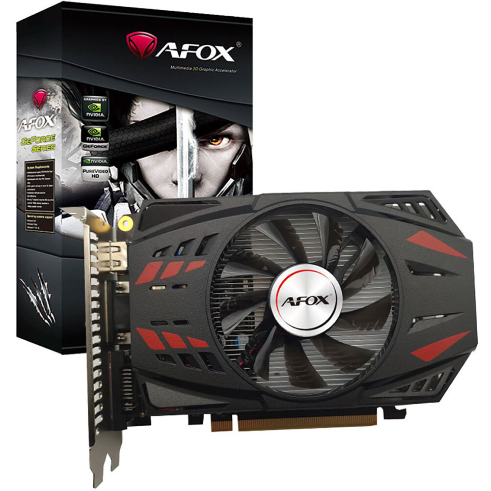 Видеокарта AFOX NVIDIA GeForce GT 730, AF730-2048D5H5-V2, 2 ГБ, Черный детальное изображение - 3