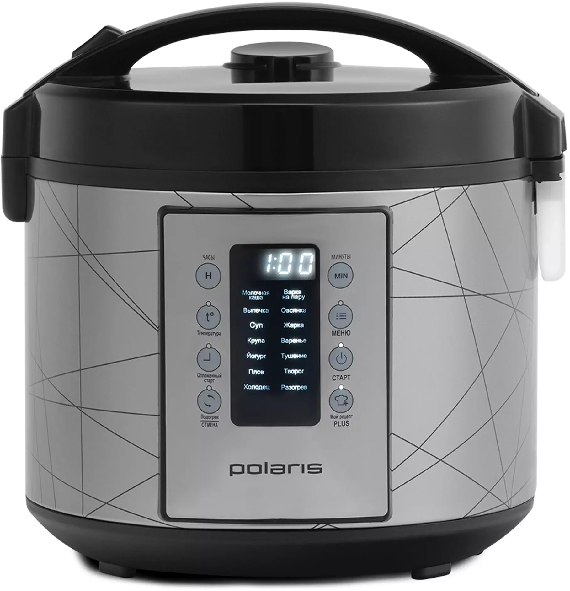 Мультиварка Polaris IQ Home PMC 5020 Wi Fi, Серебристый детальное изображение - 3