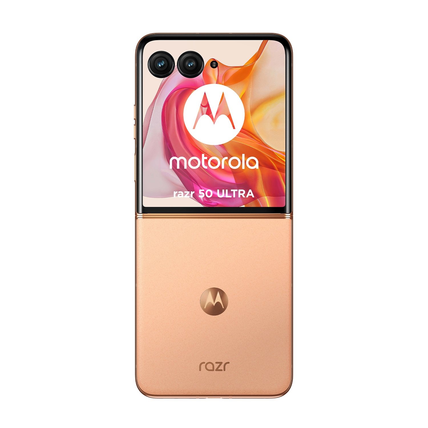 Смартфон Motorola Razr 50 Ultra 256 Гб, персиковый, Dual nano SIM + eSIM детальное изображение - 3