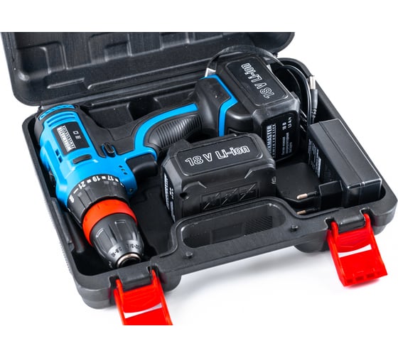 Аккумуляторная дрель-шуруповерт WorkMaster АШ-18ЛМ, 18 В, 28 Нм, 1,5 А·ч детальное изображение - 19