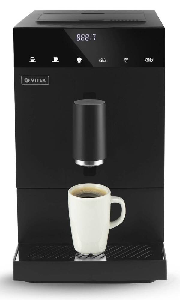 Кофемашина Vitek Metropolis VT-8700, Черный №10