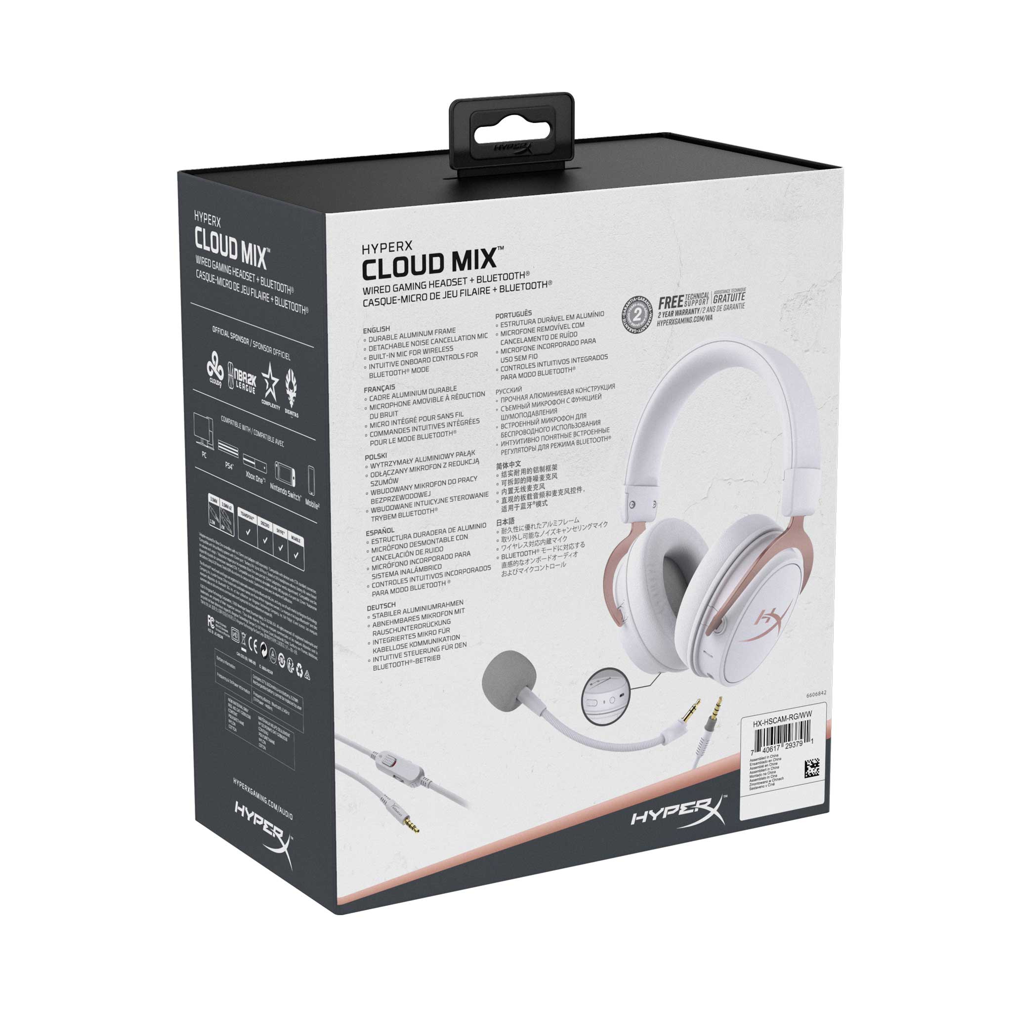 Наушники HyperX Cloud Mix, Розово-золотистый детальное изображение - 8