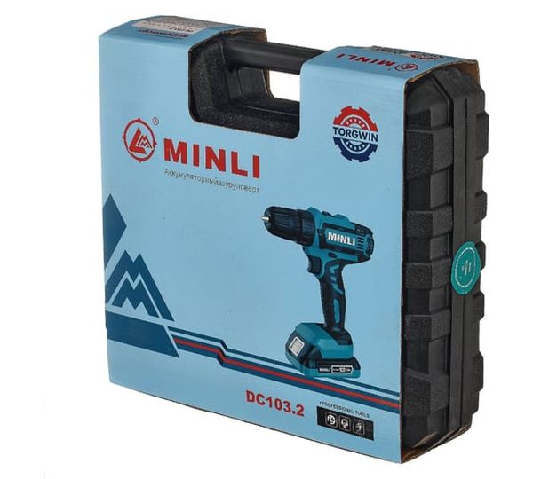 Аккумуляторная дрель-шуруповерт MINLI DC103.2-2.0A, 18 В, 25 Нм, 2 А·ч  детальное изображение - 7