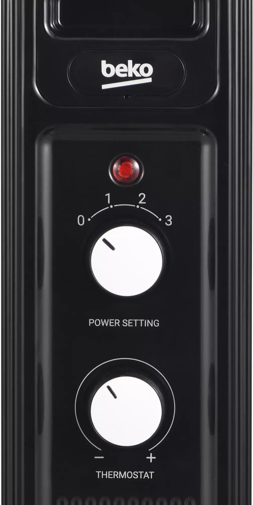 Масляный радиатор Beko Winter Range RHO 7323 B, Черный №4
