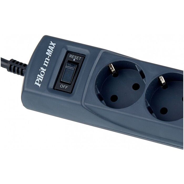 Сетевой фильтр Pilot m-MAX, 1.8 м, Черный №2