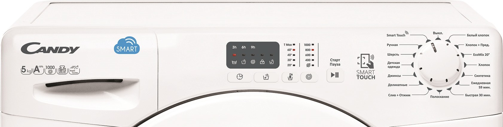 Стиральная машина Candy Smart CS34 1051D1/2, Белый детальное изображение - 2