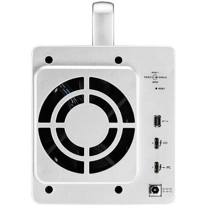 Дисковое хранилище TerraMaster TD2 Thunderbolt 3, Серебряный детальное изображение - 4