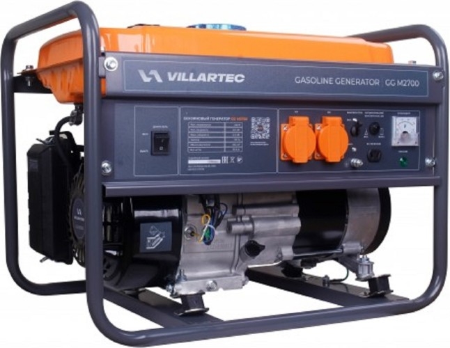 Генератор бензиновый VILLARTEC GG M2700 2102020000, 2 кВт, Оранжевый детальное изображение - 1
