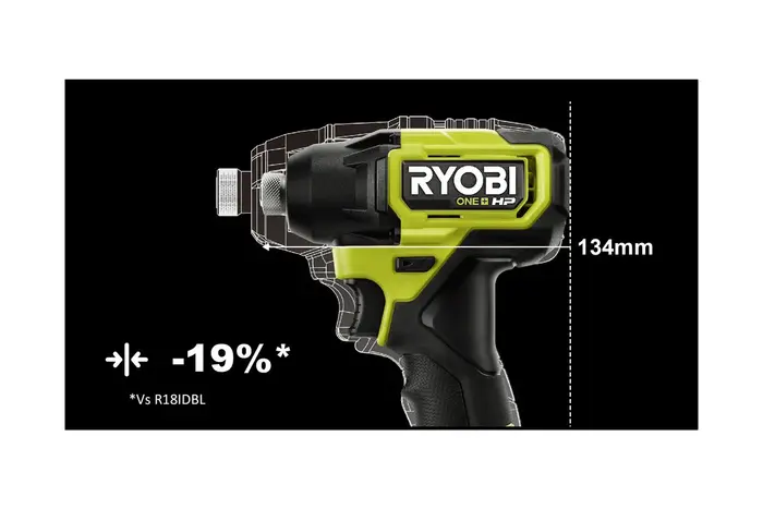 Аккумуляторная дрель-шуруповерт Ryobi ONE+ HP RID18C-0 5133004938, 18 В, 60 Нм, б/а  №4