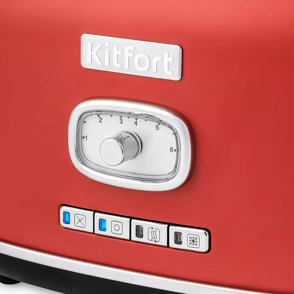 Тостер Kitfort КТ-2075-3, Красный детальное изображение - 4