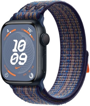 Умные часы Apple Watch Series 9 Midnight Aluminum Case GPS + Cellular with Nike Sport Band Game Royal/Orange, 45 mm, Королевский/Оранжевый детальное изображение - 1