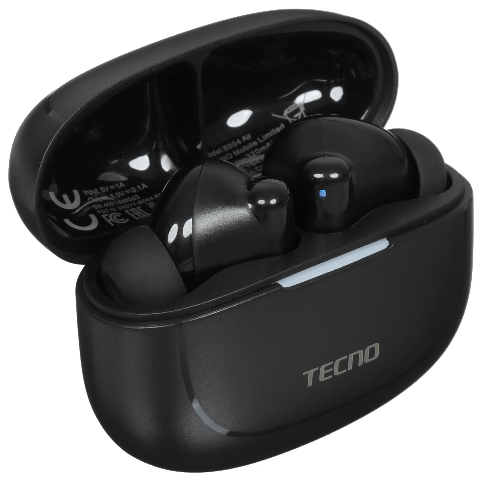 Беспроводные наушники Tecno Buds 4 Air, Черный детальное изображение - 5