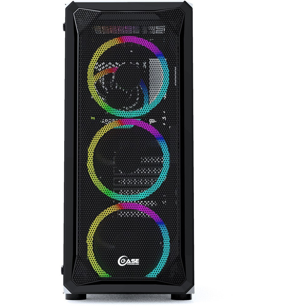 Корпус Powercase Mistral Z4 Mesh RGB, Черный детальное изображение - 2