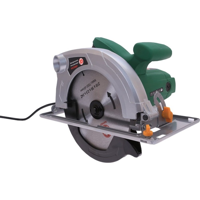 Дисковая пила Калибр ЭПД-1800, 200 мм, 3800 об/мин, 1800 Вт №1