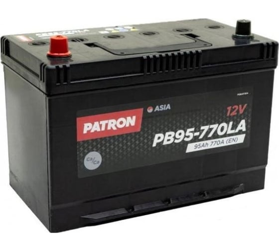 Аккумулятор PATRON ASIA 12 В, Обратная полярность, PB95-770LA, 100 А*ч детальное изображение - 1
