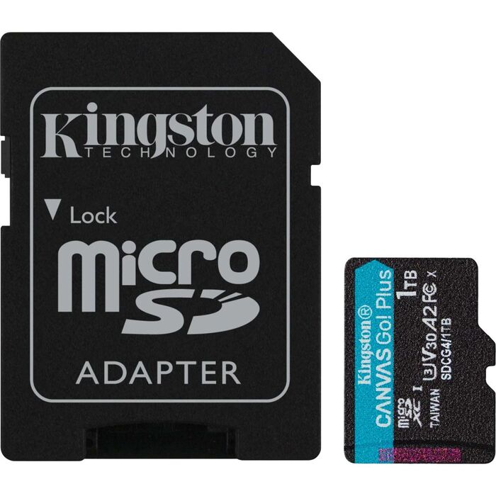 Карта памяти Kingston Canvas Go! Plus MicroSD + SD адаптер (SDCG4/1TB), 1 Тб №2