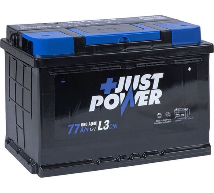 Аккумулятор JUST POWER+ R+ L3 EN, Обратная Поляроность, J1L3770, 77 А·ч №1