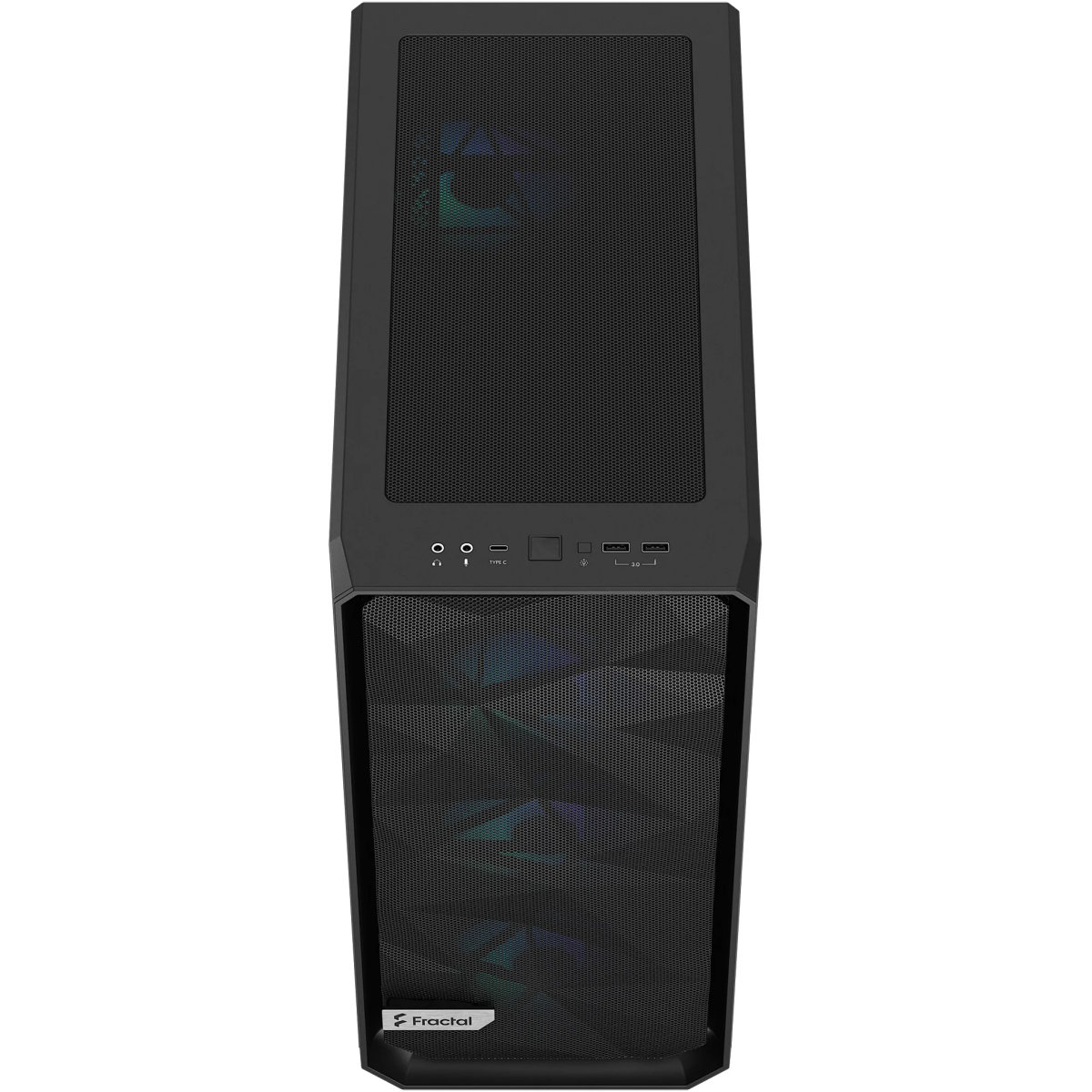 Корпус Fractal Design Meshify 2 Compact RGB TG Light Tint, Черный детальное изображение - 4
