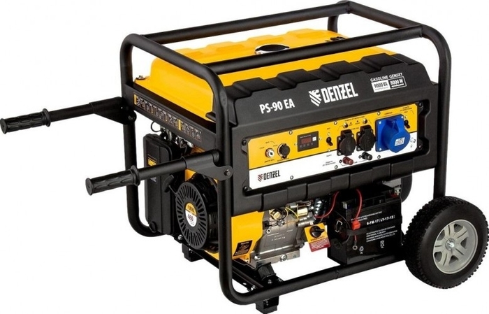 Генератор бензиновый Denzel PS 90 EA 946934, 8 кВт, Желтый №5