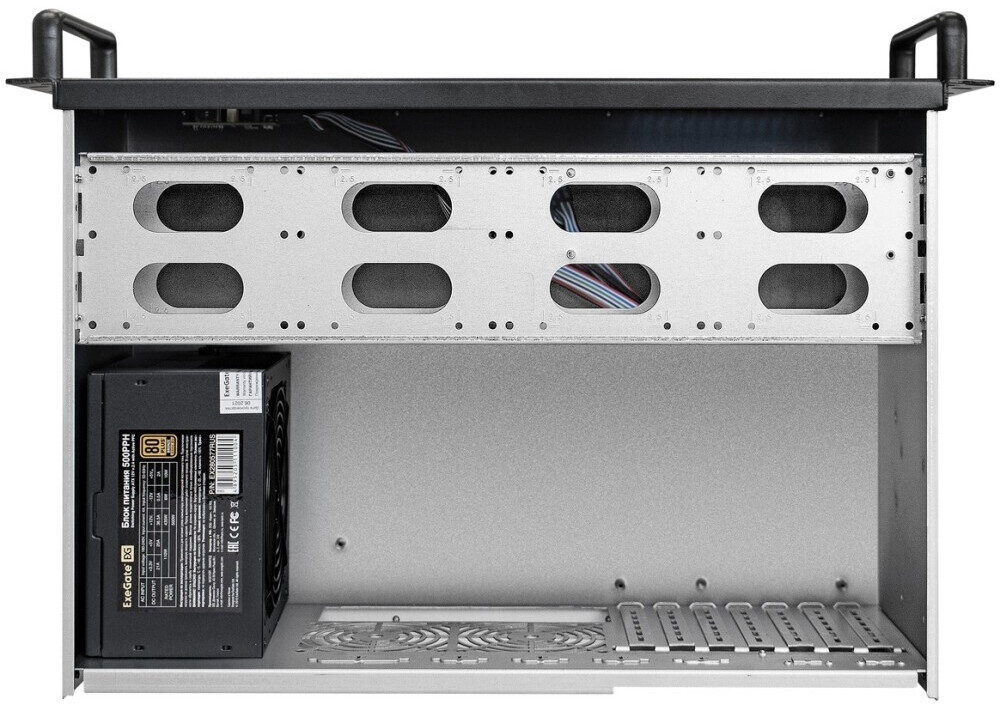 Серверный корпус ExeGate Pro 4U300-08/1100PPH-SE, 1100 Вт, Черный детальное изображение - 3