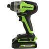 Аккумуляторная дрель-шуруповерт GreenWorks GD24ID3 HEX 3802807VUA, 24 В, 300 Нм, 2 А·ч  вариант - 1