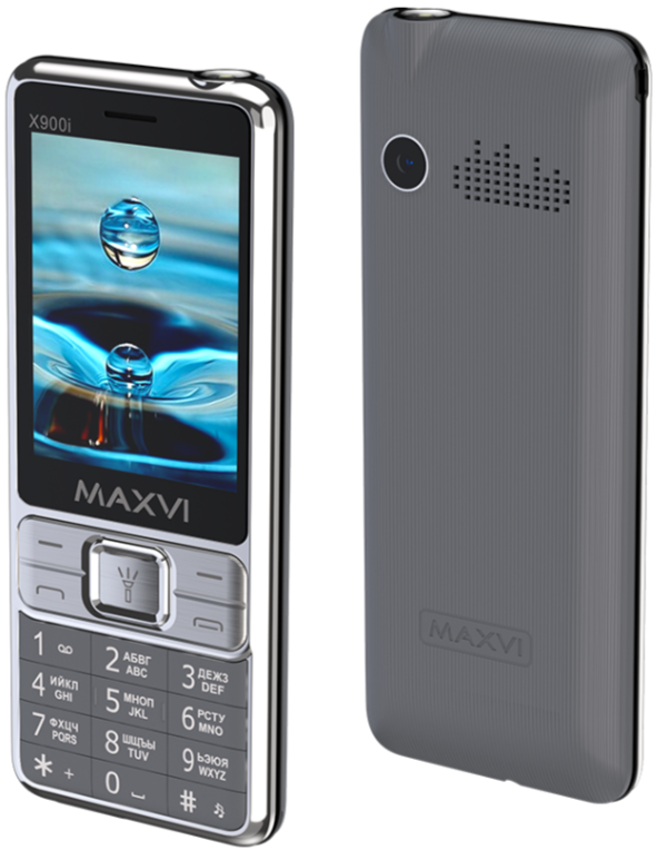 Мобильный телефон MAXVI X900i, 32 Мб, Черный, Dual mini-SIM детальное изображение - 1