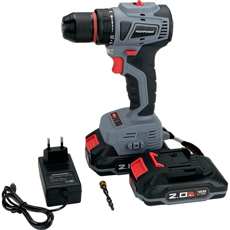 Аккумуляторная дрель-шуруповерт Profipower MKBL-18B T0056, 18 В, 45 Нм, 2 А·ч детальное изображение - 3