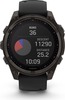 Смарт-часы Garmin Fenix 8 Solar Sapphire DLC, 47 мм, титановый угольно-серый с черным ремешком вариант - 10