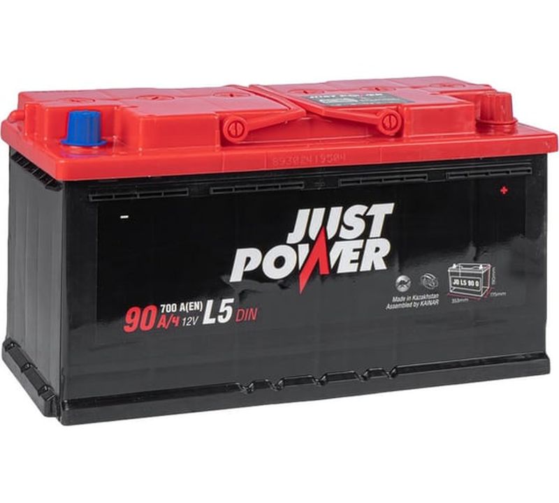 Аккумулятор JUST POWER R+ L5 EN, Обратная Поляроность, J0L5900, 90 А·ч детальное изображение - 1
