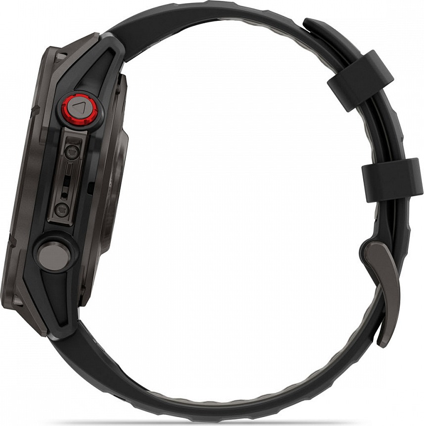 Смарт-часы Garmin Fenix 8 Pro AMOLED DLC, 51 мм, угольно-серый, черный силиконовый ремешок детальное изображение - 9