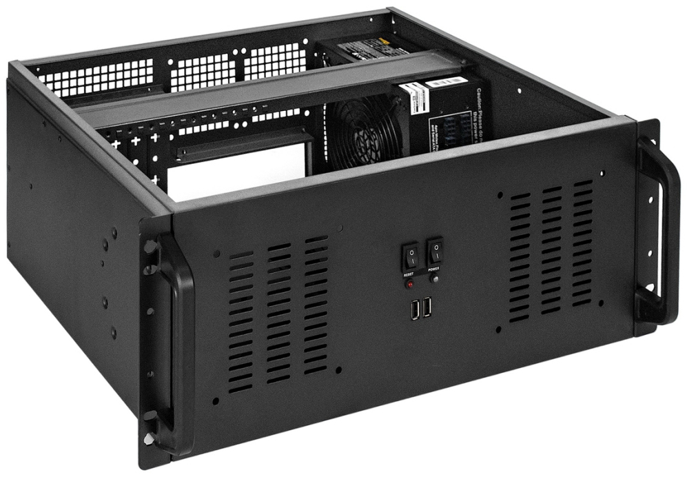 Серверный корпус ExeGate Pro 4U350-02/1200RADS, 1200 Вт, Черный детальное изображение - 2