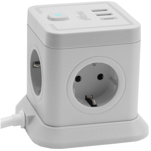 Сетевой фильтр Ritmix RM-242C, 2 м, Белый детальное изображение - 3
