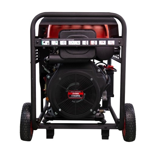 Генератор дизельный с воздушным охлаждением A-iPOWER AD9500ТEA 20406, открытый, 9 кВт, Черный детальное изображение - 2