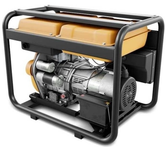 Генератор дизельный с воздушным охлаждением VEKTOR DG-5000 00-00004839, открытый, 4.5 кВт, Черный детальное изображение - 2