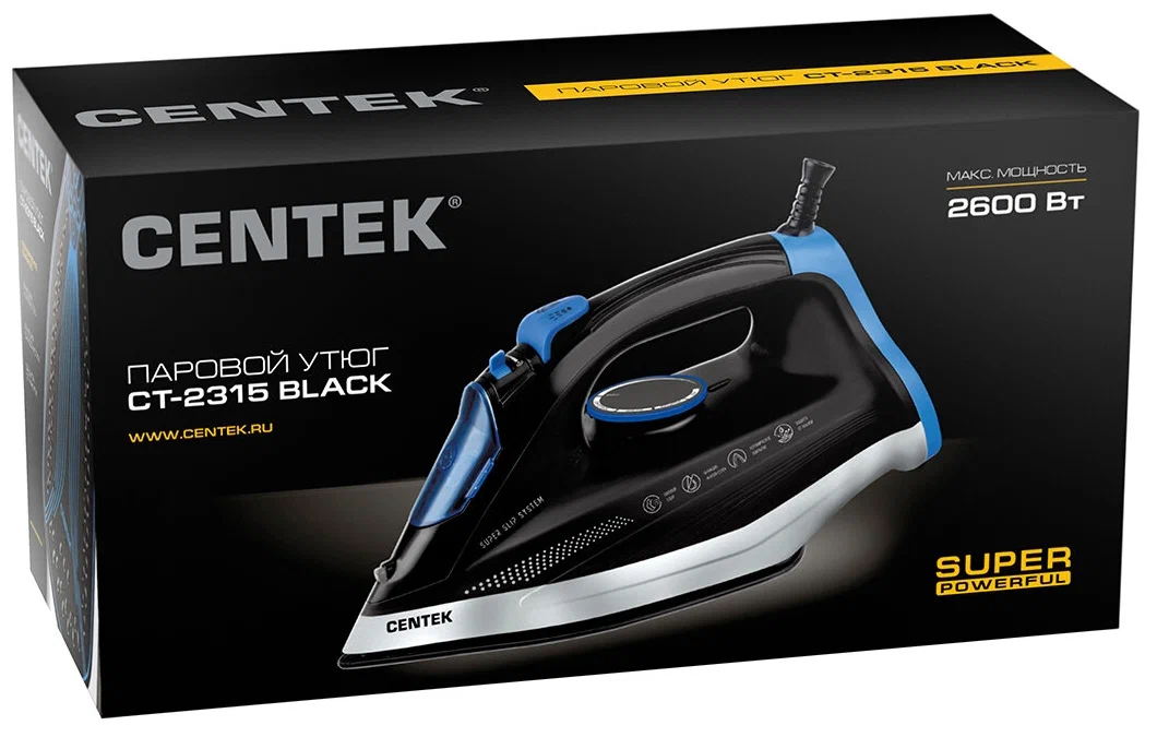 Утюг Centek CT-2315, Черный детальное изображение - 4
