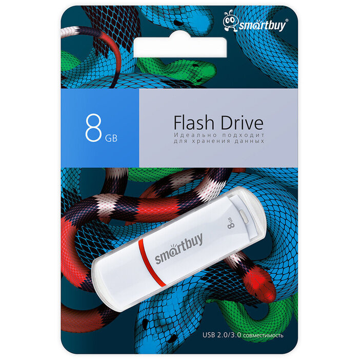 USB Flash накопитель SmartBuy Crown 8 ГБ, белый №3
