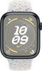 Умные часы Apple Watch Series 9 Midnight Aluminum Case with Nike Sport Band Pure Platinum, 45 mm, Чистая платина вариант - 2